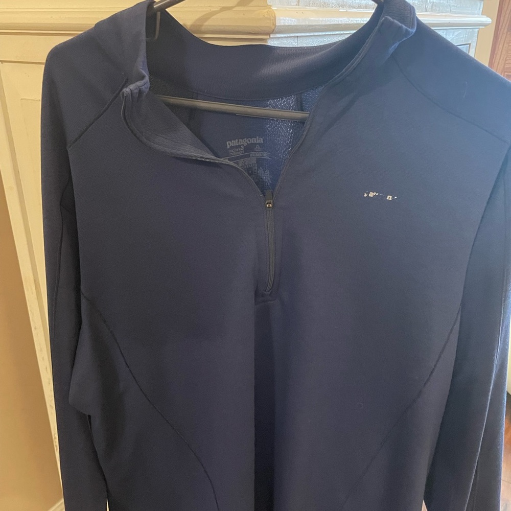 Patagonia Dark Blue Capilene Quarterzip